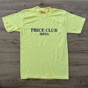 Vintage 80’s Butter Yellow Price Club Mesa Arizona Tee